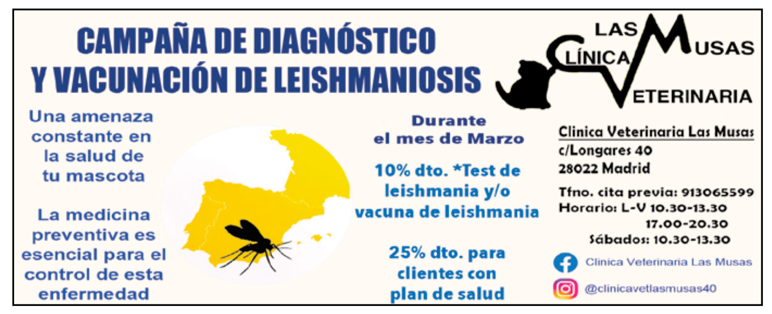 Campaña de prevención de leishmaniosis canina
