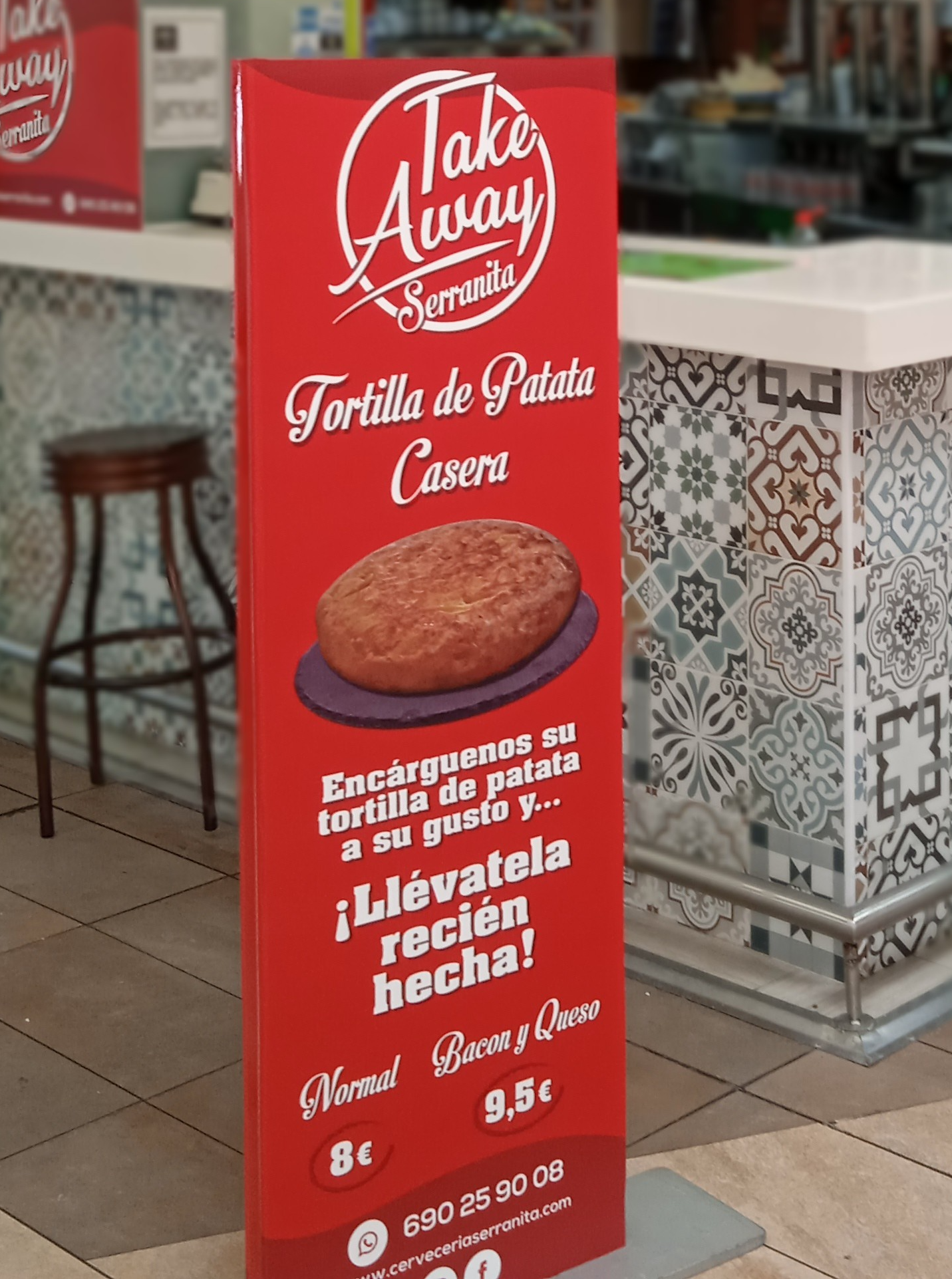 Promoción de tortillas caseras para llevar