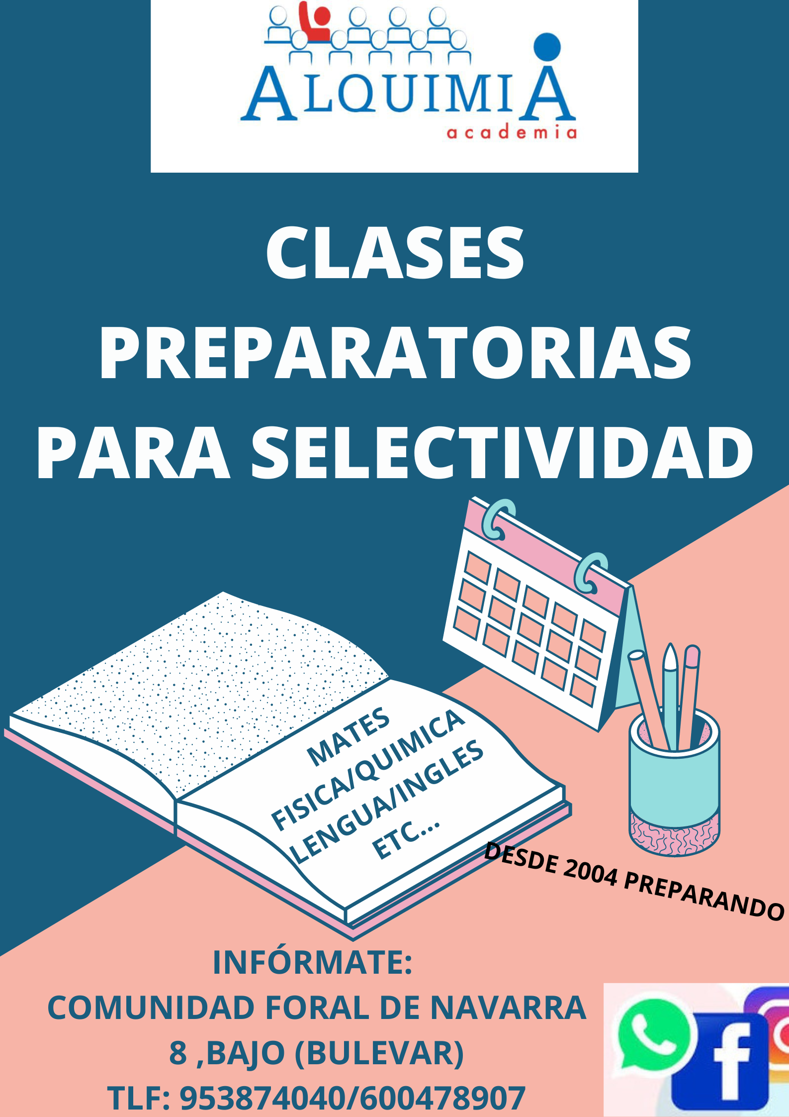 CURSOS PREPARATORIOS PARA SELECTIVIDAD