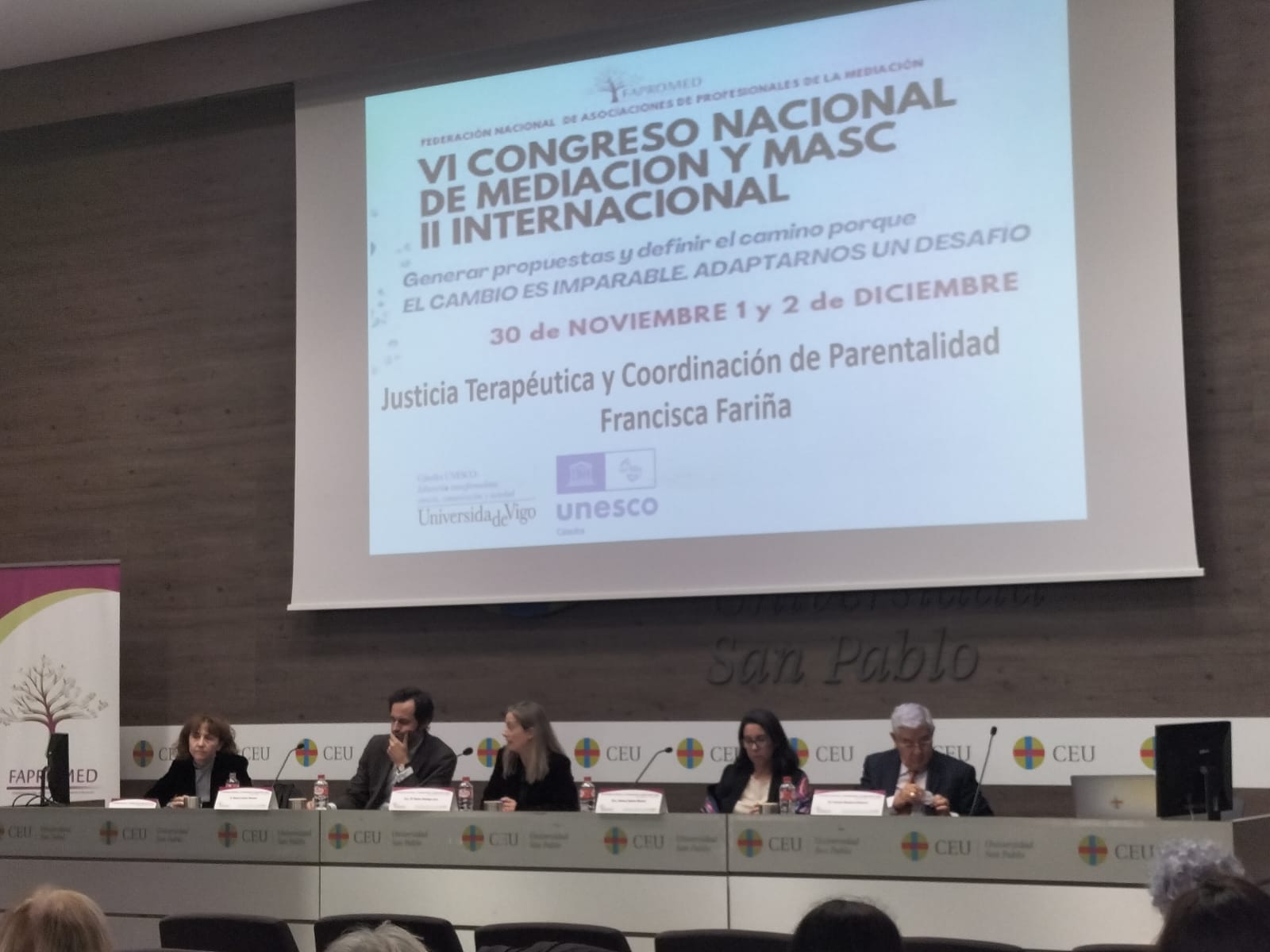 Asistencia al Congreso de Mediación Organizado por Fapromed en Madrid