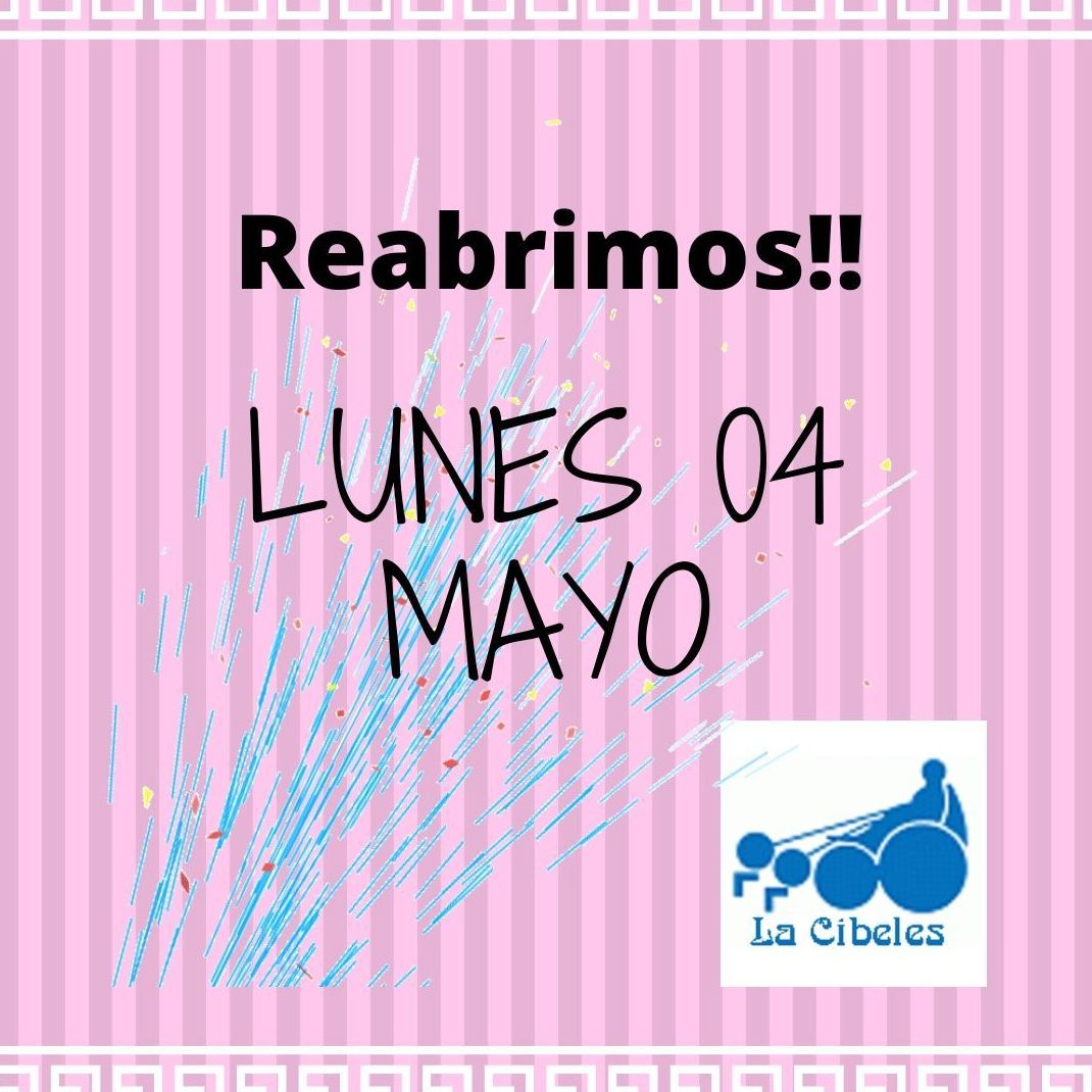 ABRIMOS ESTE PROX. LUNES 4 DE MAYO!!!!!!!