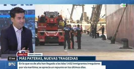 Colaborando en tv canarias en el programa Buenas Tardes Canarias.