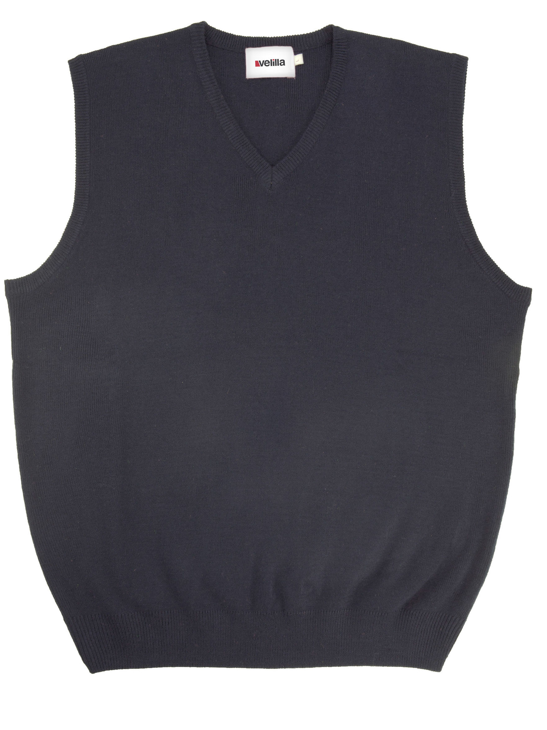 Chaleco de punto fino con cuello en pico