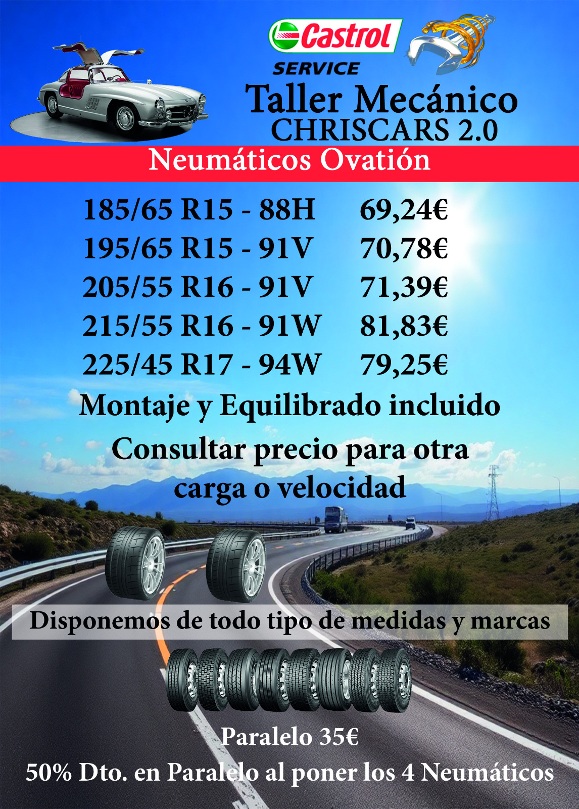 Ofertas Taller Mecánico Chriscars 2.0 primavera-verano