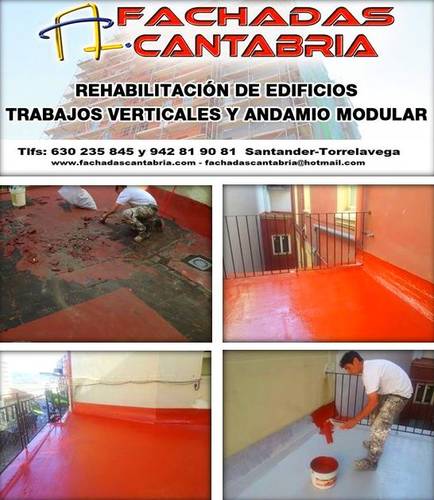 Impermeabilización de Terraza, cubierta, tejado en Santander-Cantabria.