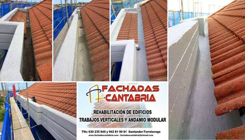 canalones y pesebrones reparación e impermeabilización Torrelavega.