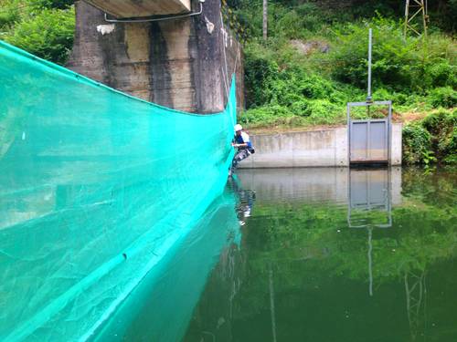Instalación de redes de protección.