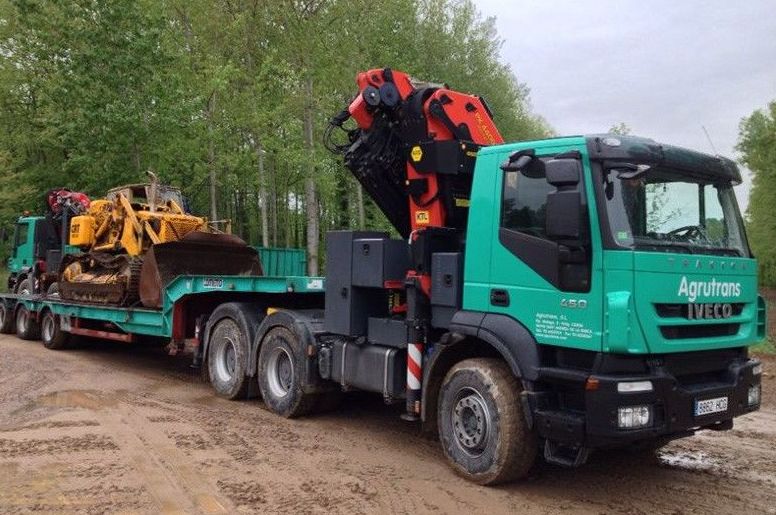 Transportes mediante góndolas y tráilers