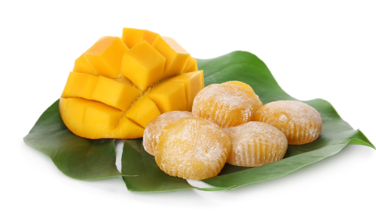 Postre: Mochi de mango