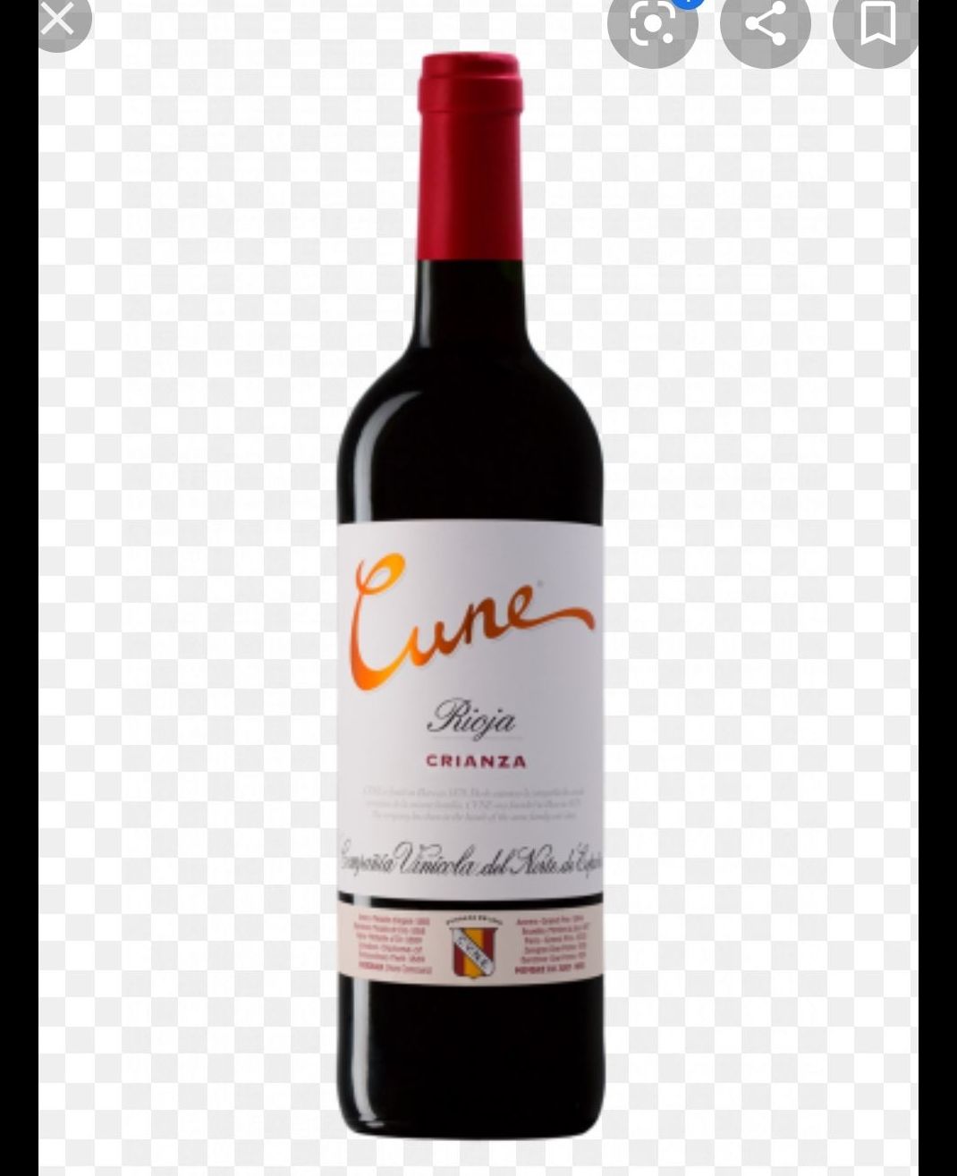 Vinos: Cune tinto (Rioja)