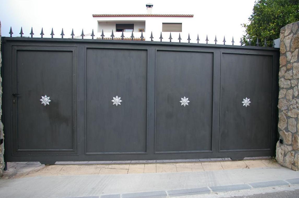 VidaXL Puerta Doble Para Valla Con Puntas De Lanza 300x150 Cm | Leroy