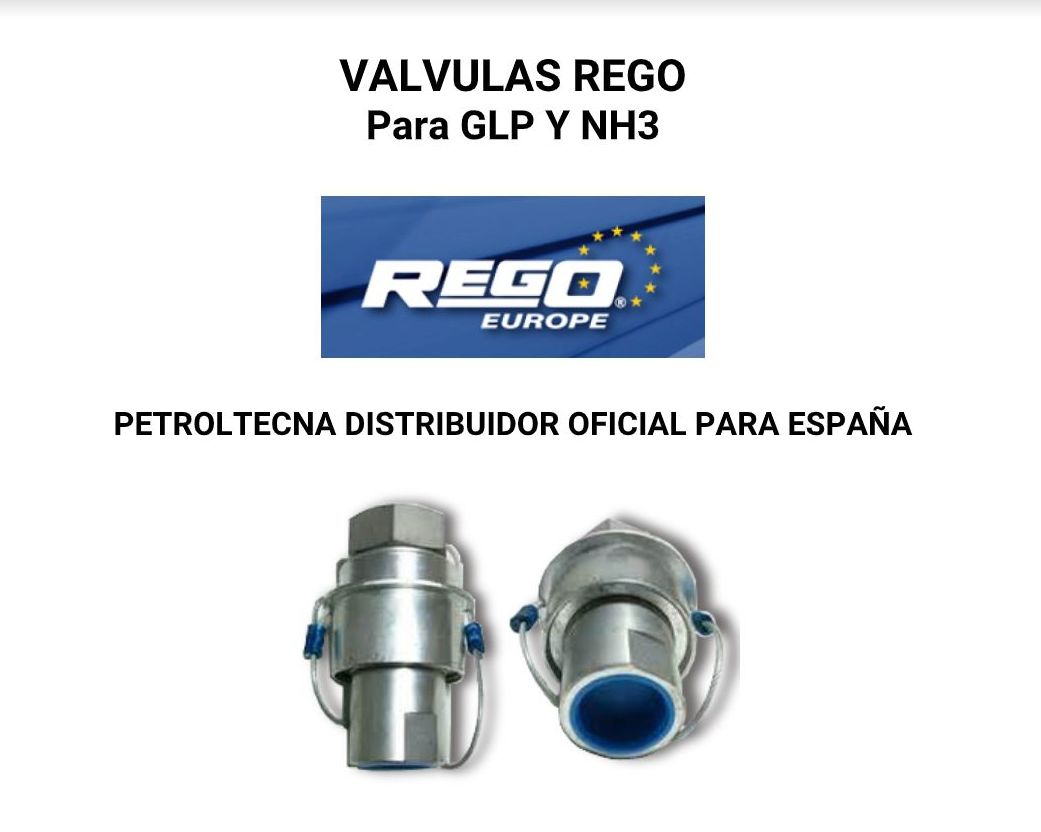 VÁLVULAS REGO PARA GLP Y NH3