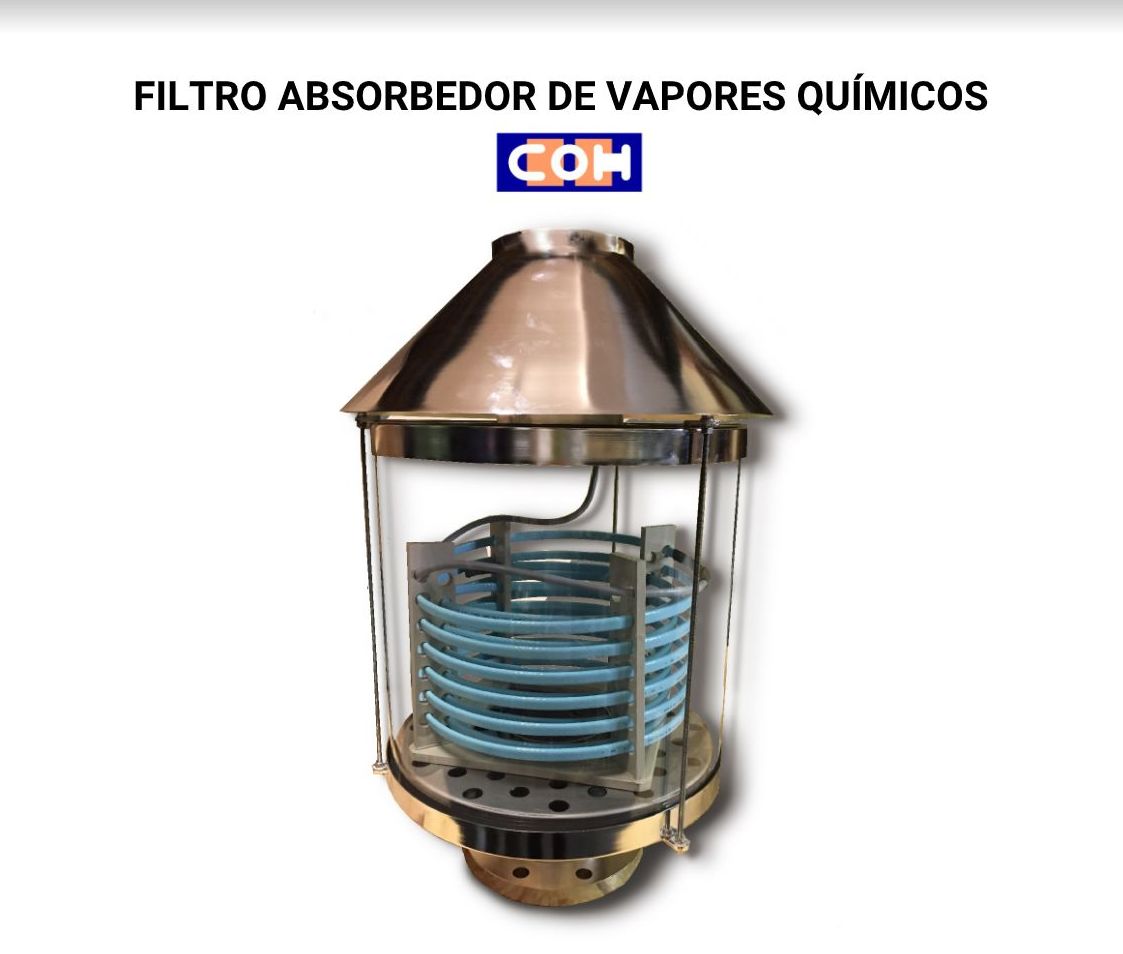 FILTRO ABSORBEDOR DE VAPORES QUÍMICOS COH