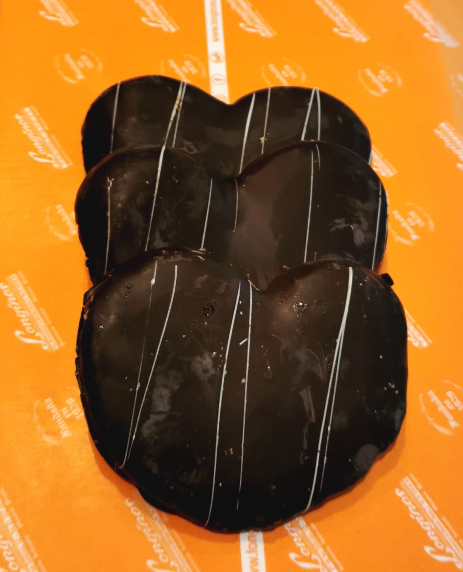 Palmera chocolate con naranja