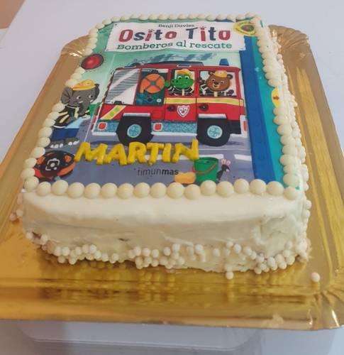 Tarta de Celebración de Dibujos Animados Personalizada