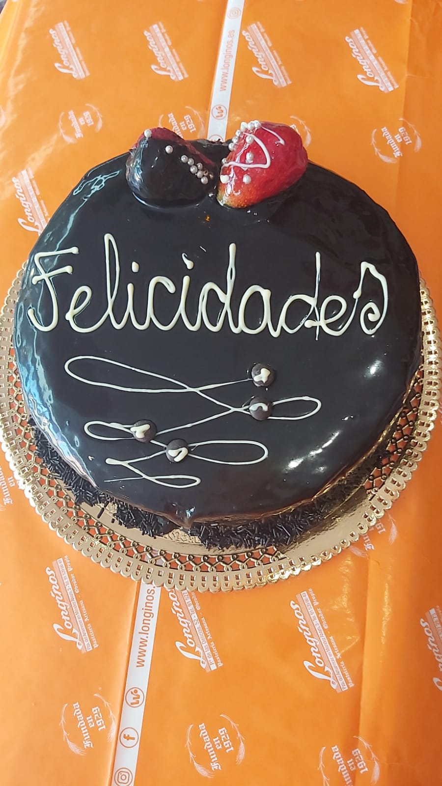 Tarta de chocolate Fondán sin lactosa