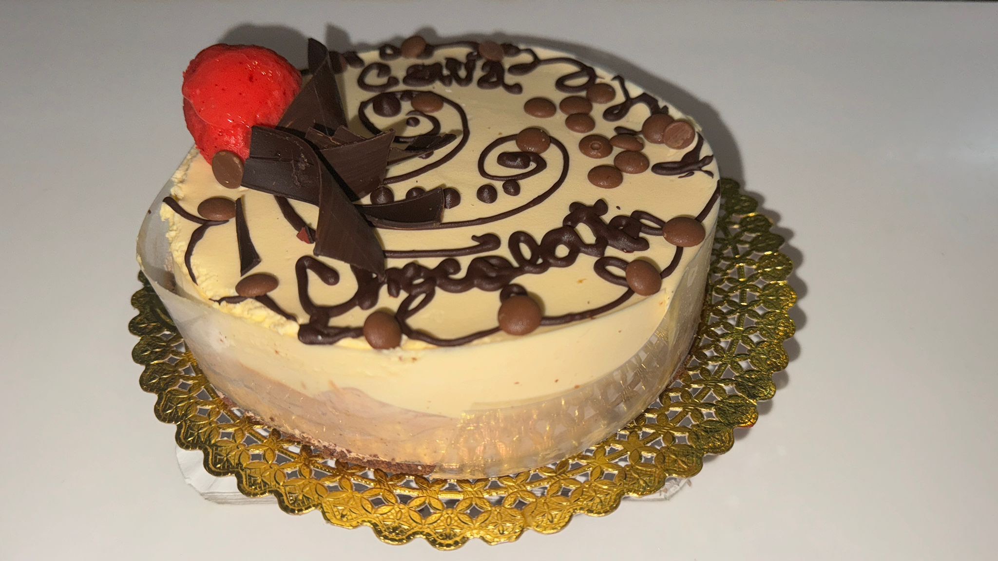 Tarta de chocolate con cava