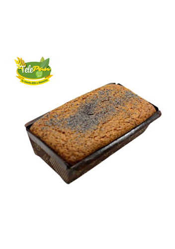 Bizcocho integral de naranja con amapola