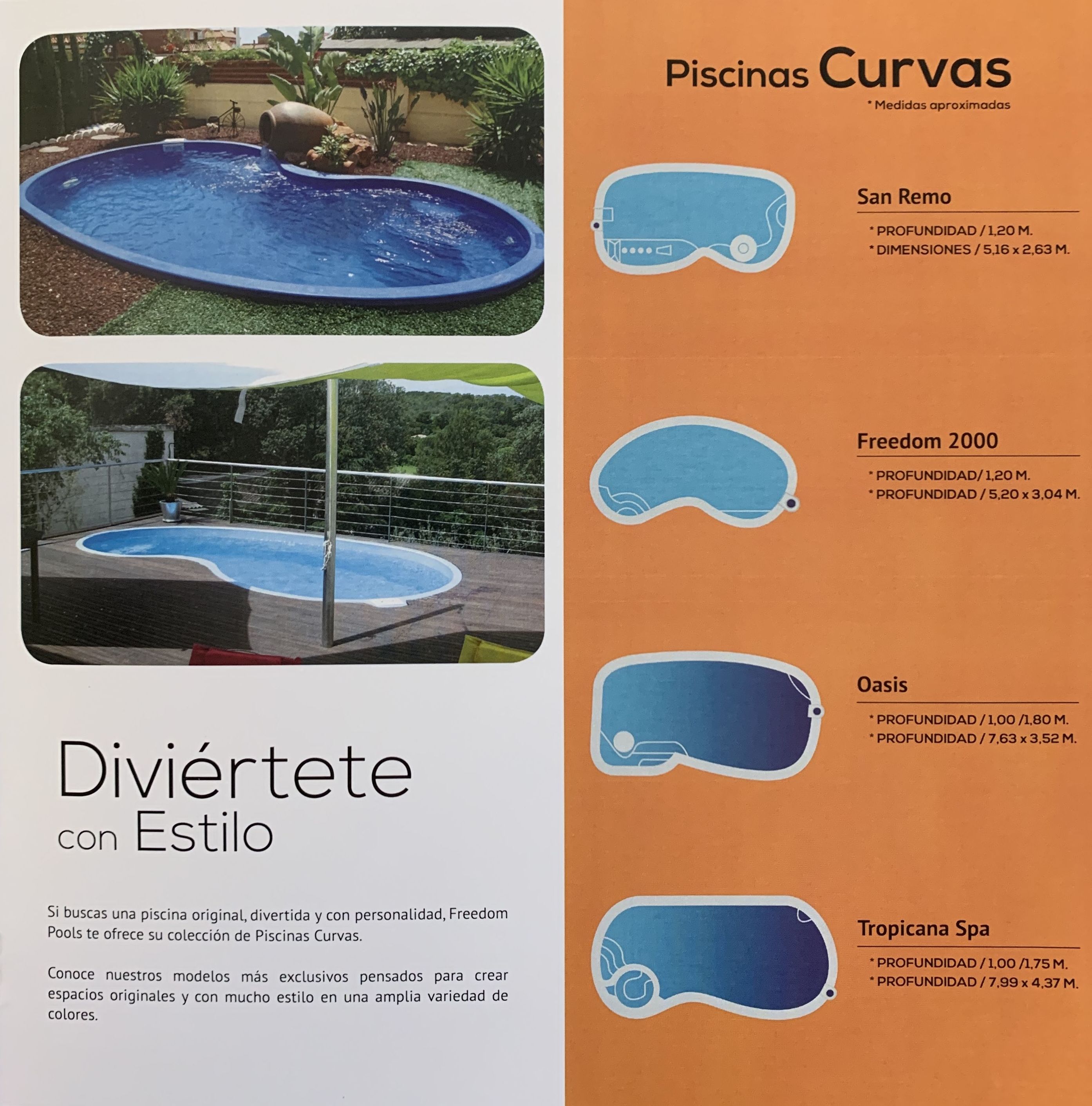 Piscinas curvas