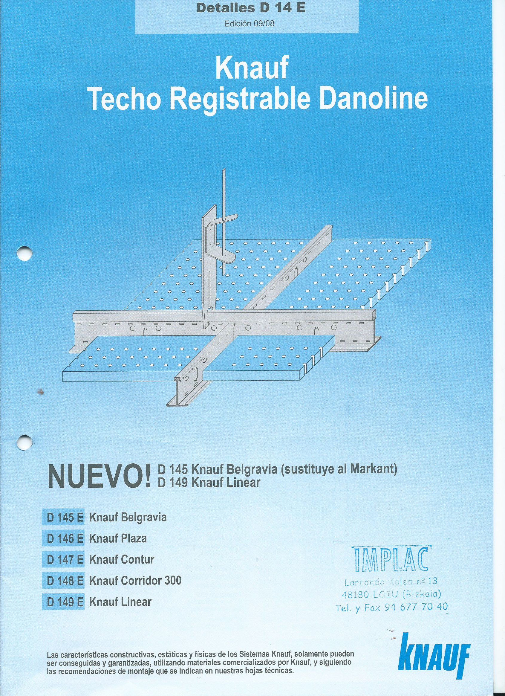 Techo registrable Danoline