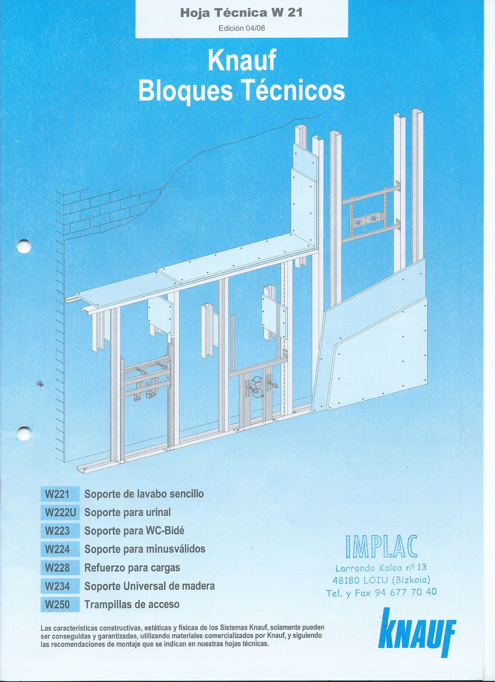 Bloques técnicos Knauf