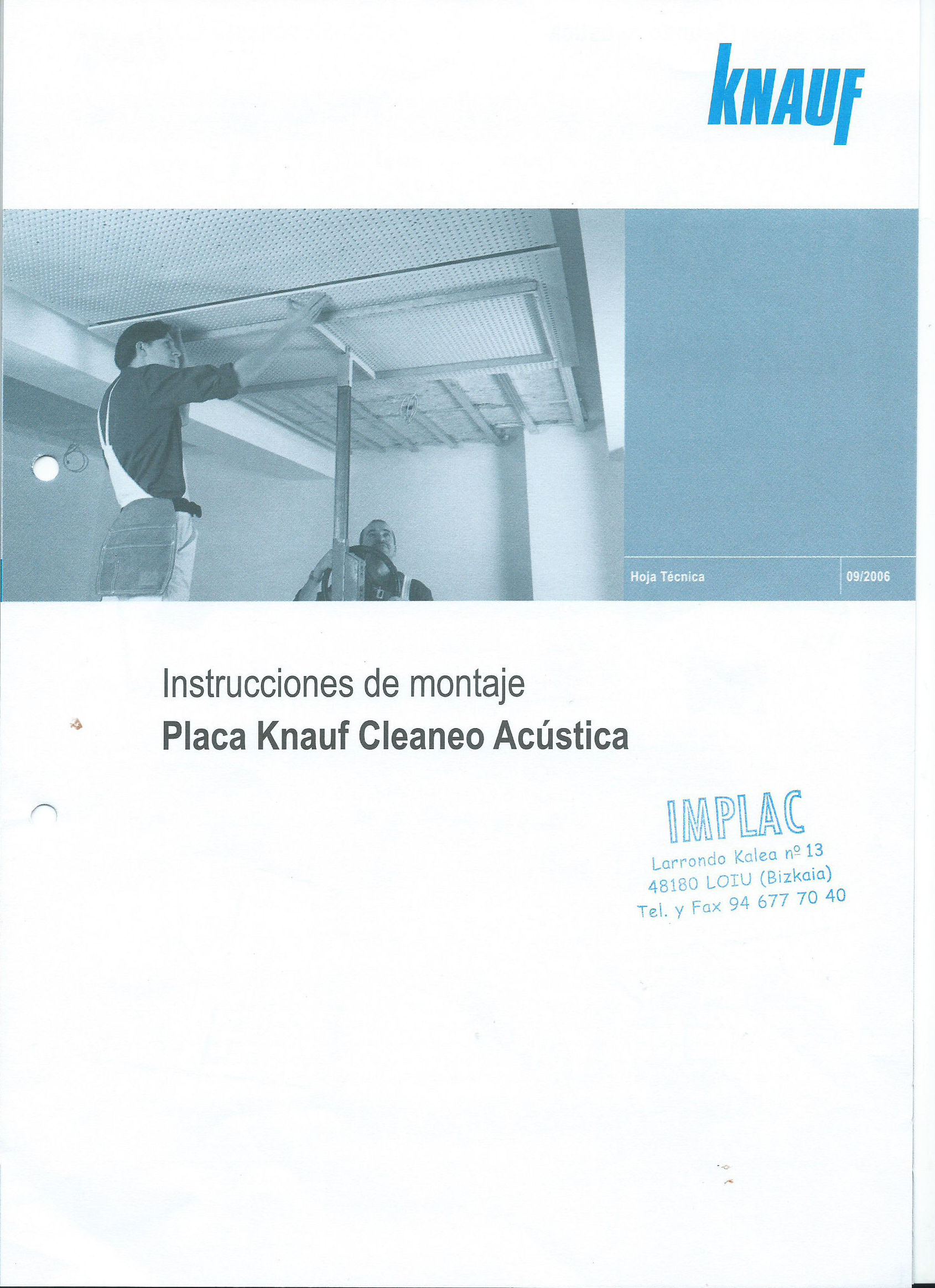 Placa Knauf Cleaneo Acústica