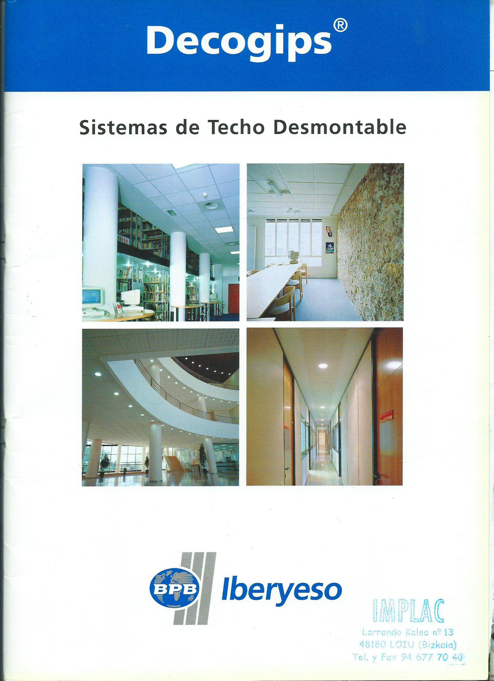 Sistemas techos registrables