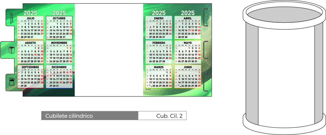 Cubilete Cilindrico ref 2