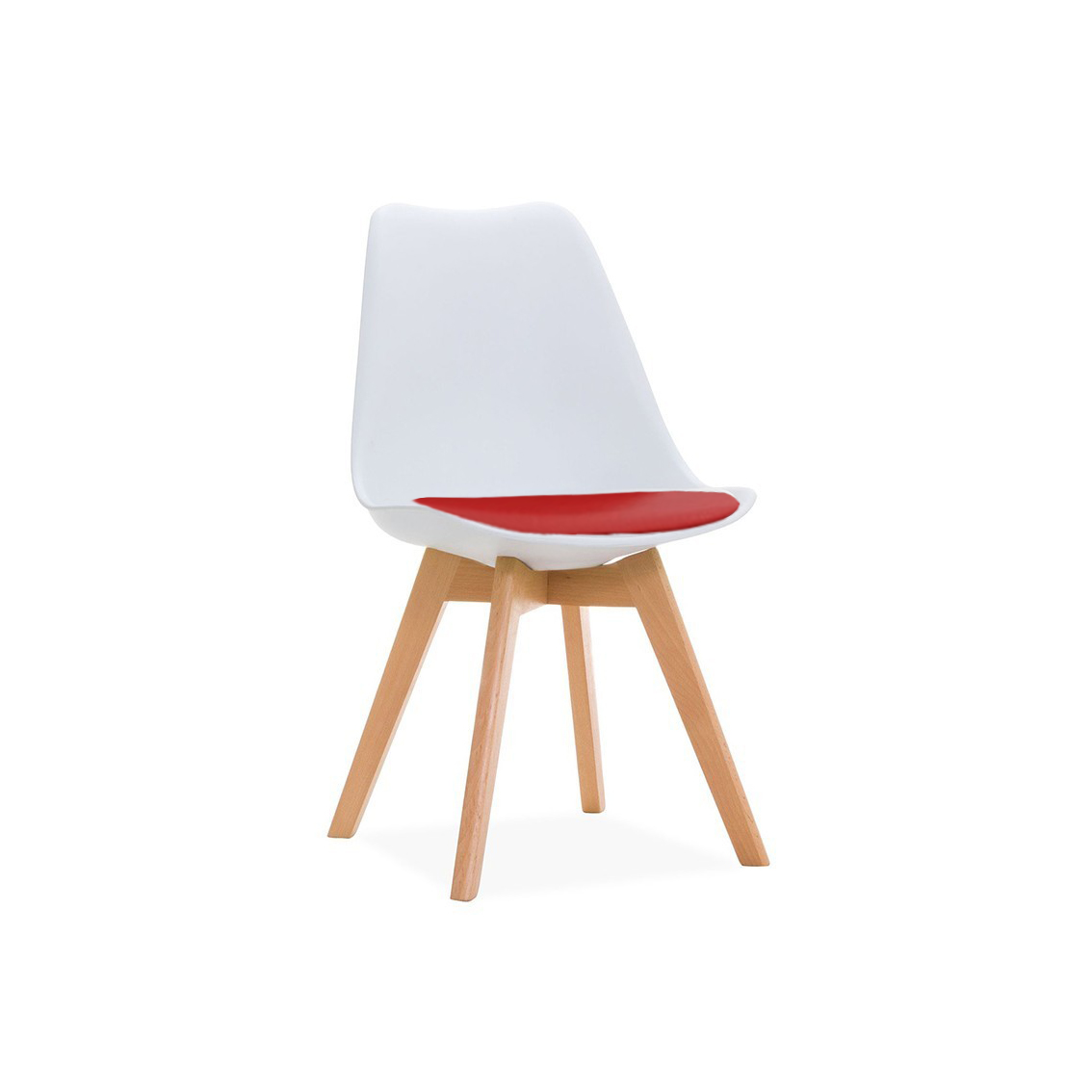 Silla Nórdica Cojín Rojo