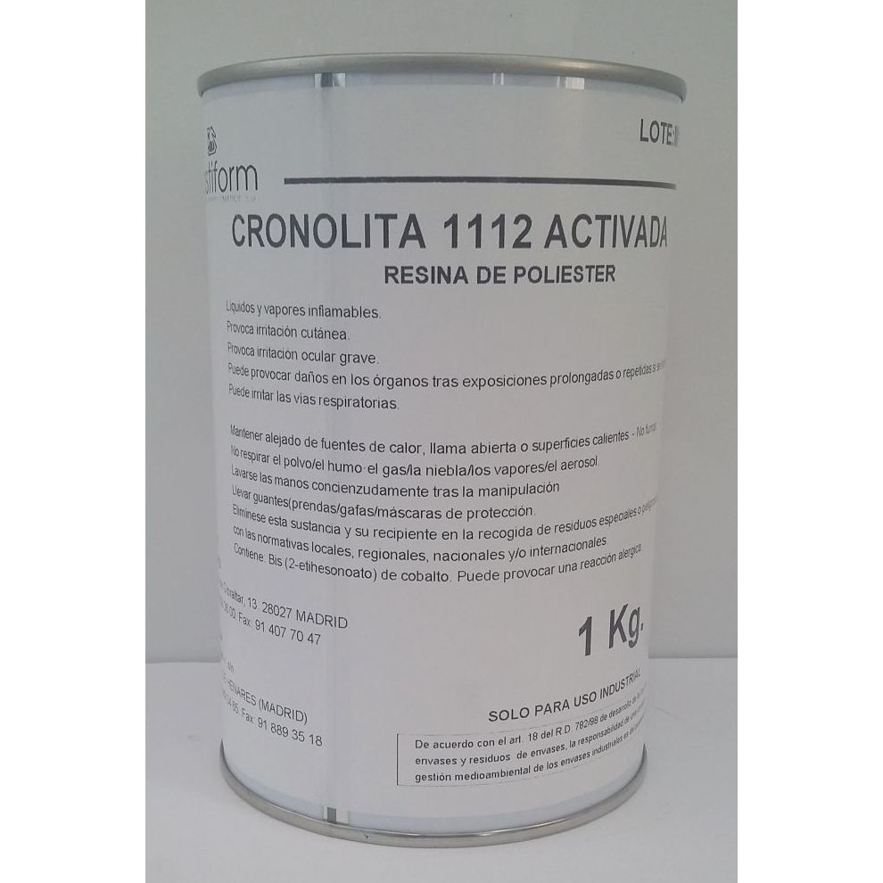 Resina parafinada. Cronolita 1112