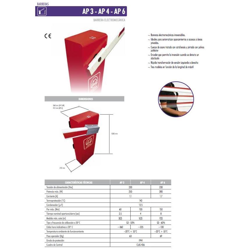 Barreras AP 3 - AP 4 - AP 6