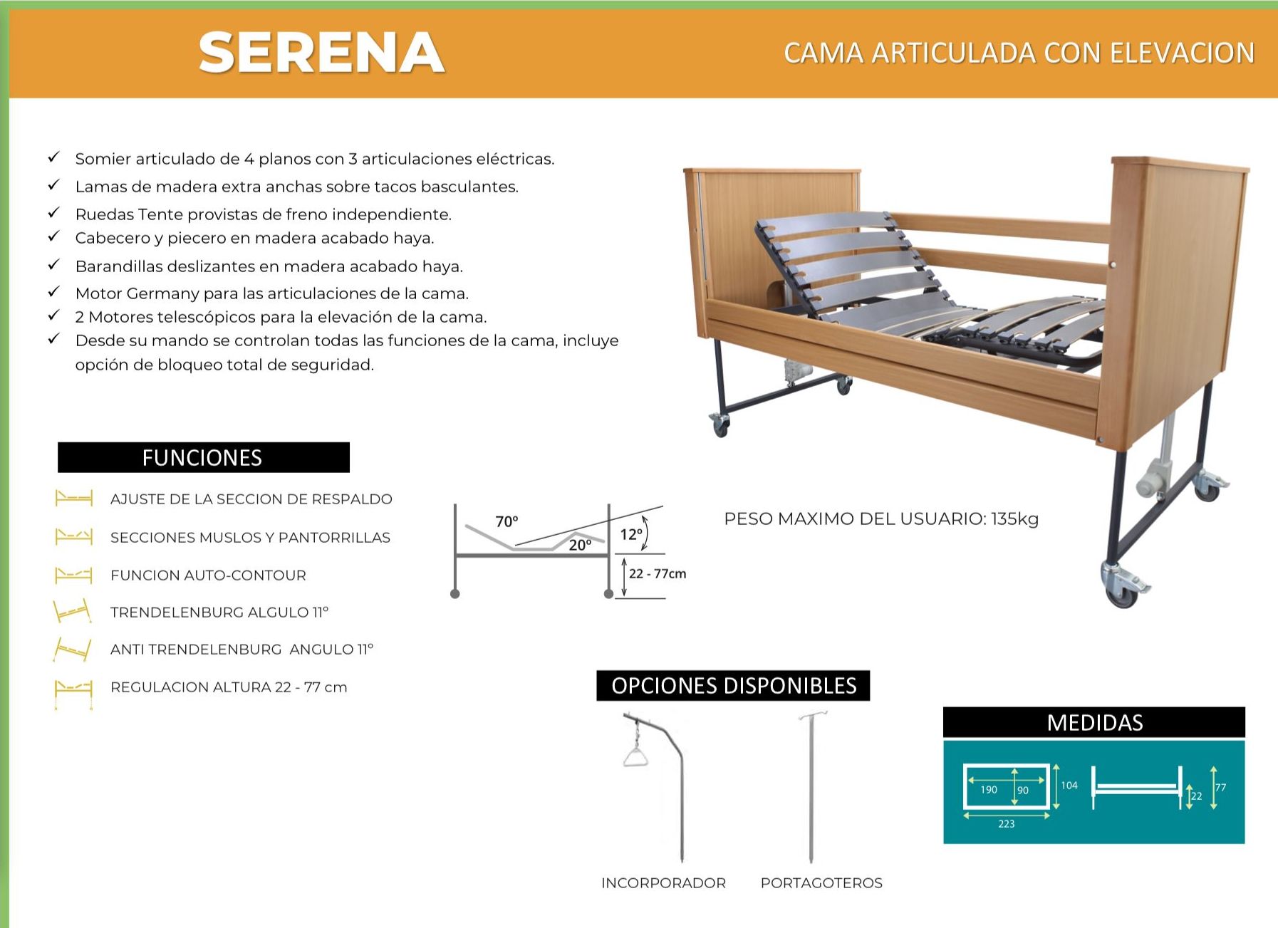 Cama Articulada Serena