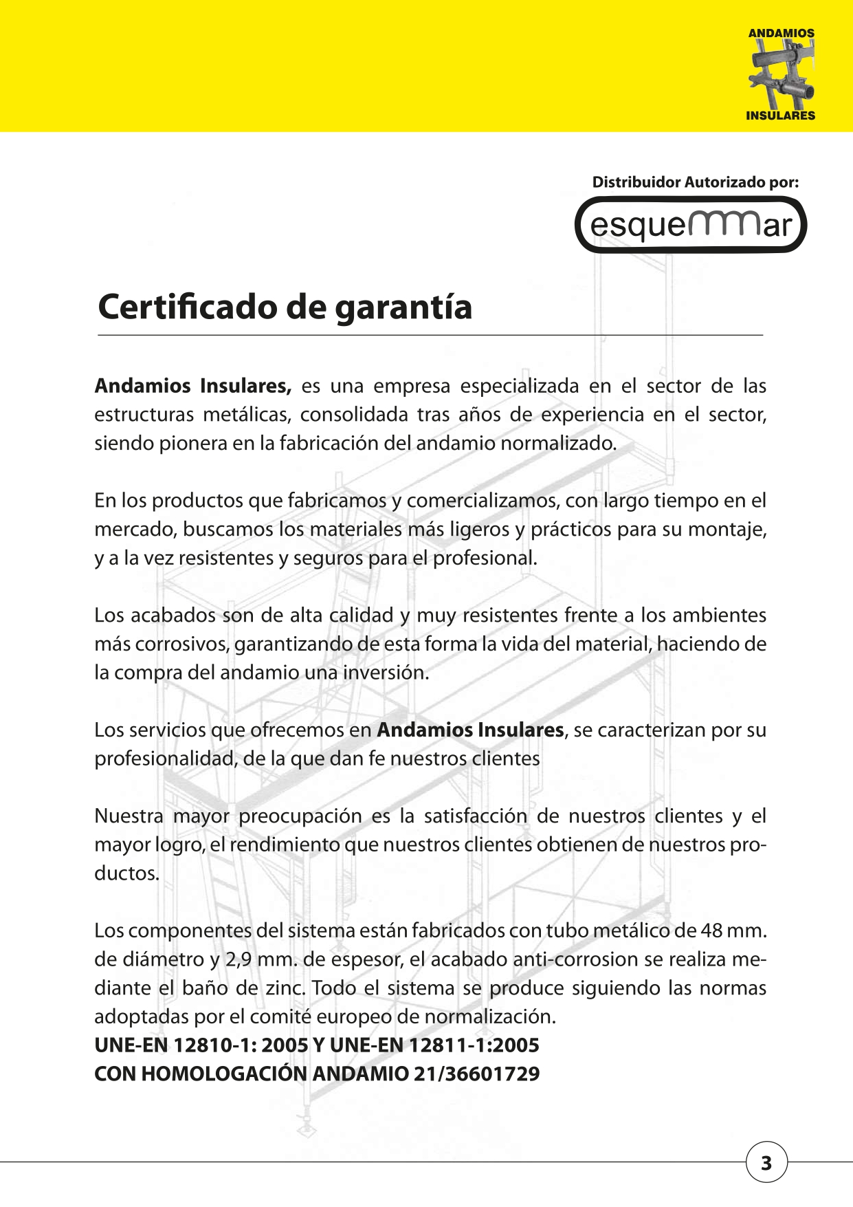 Certificado de Garantía