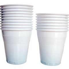 VASOS BLANCOS 200 CC 100 UNIDADES