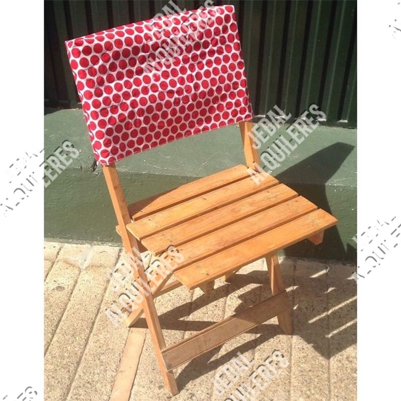 SILLA MADERA CON FUNDA RESPALDO DISTINTOS COLORES