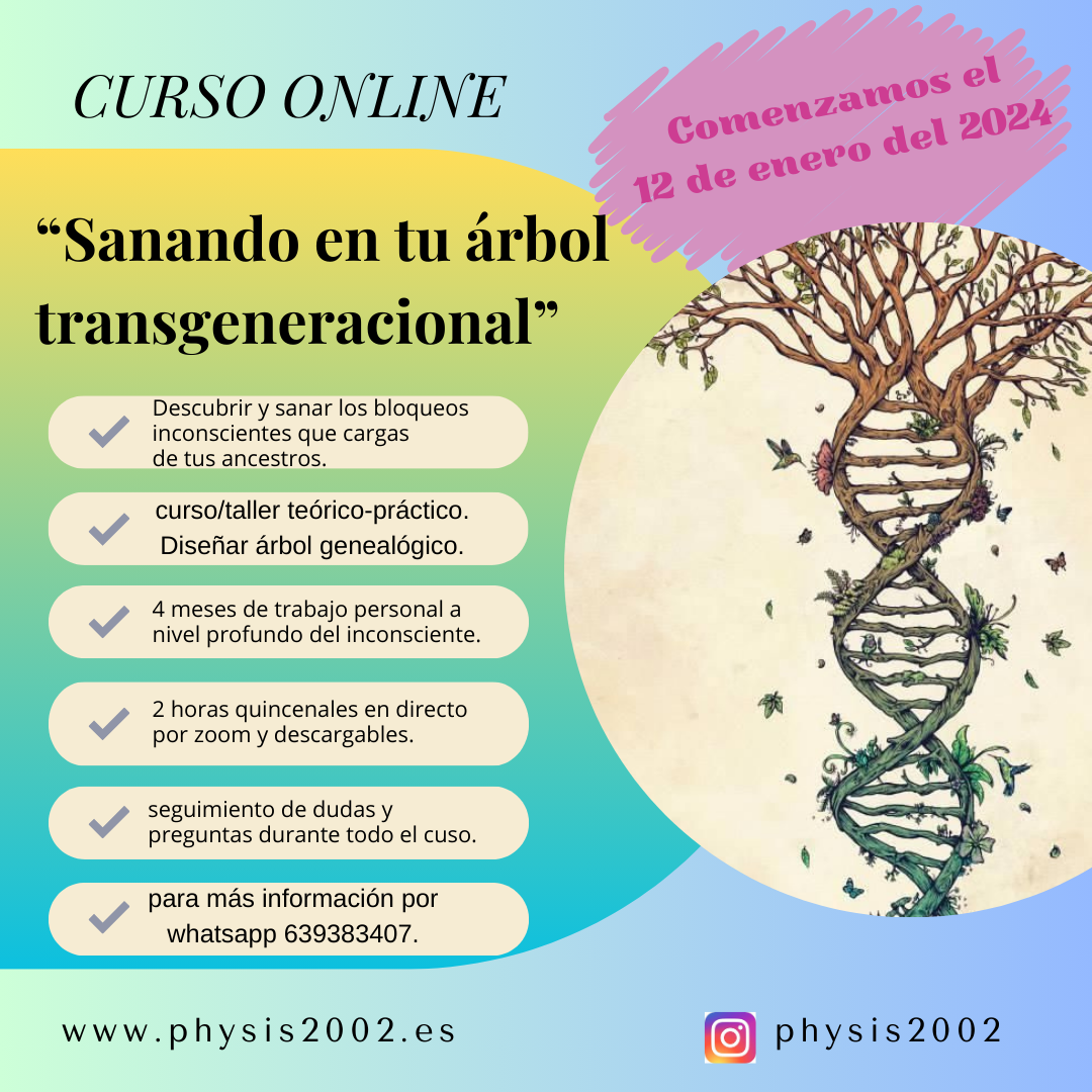 Curso online “sanando en tu árbol transgeneracional”