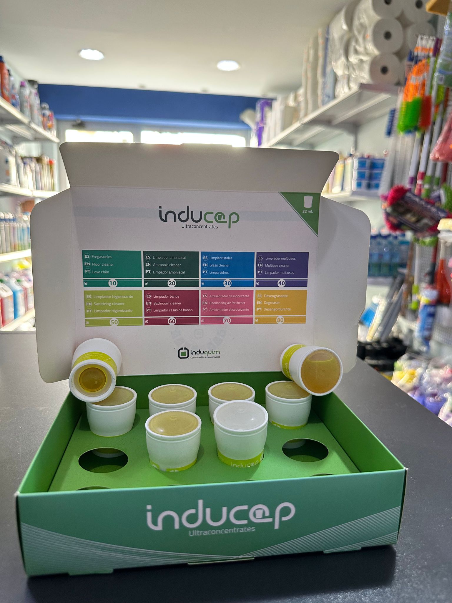 Inducap cápsulas limpiador higienizante