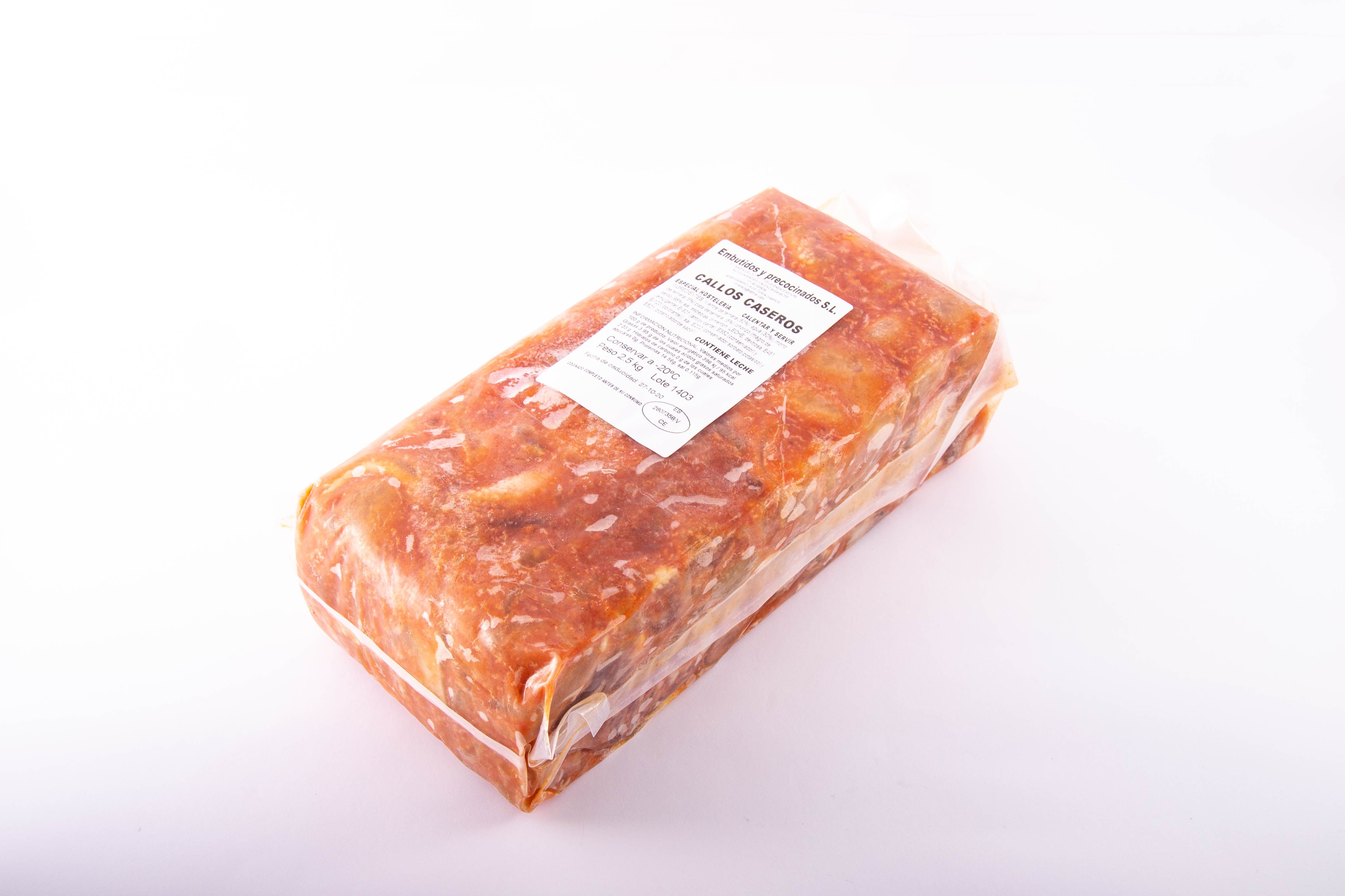 CALLOS COCIDOS PAQUETE 2,5 KG 2,500 Kg