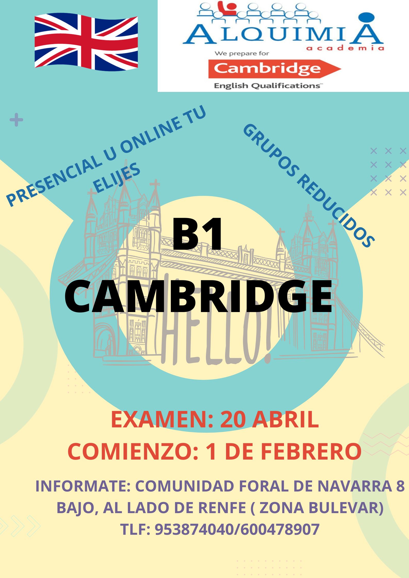 B1 CAMDRIDGE EXAMEN 20 ABRIL