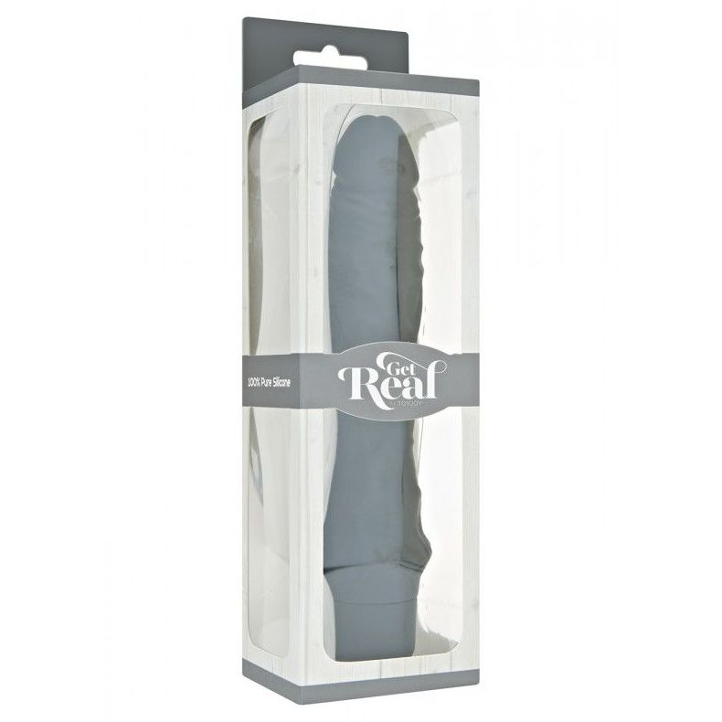 GET REAL SILICONA 21.5 CM. NEGRO