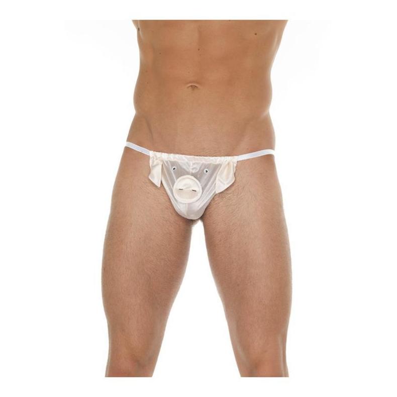 TANGA CERDITO BLANCO TALLA UNICA