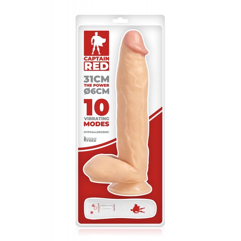 CAPTAIN RED VIBRADOR 31 CM.