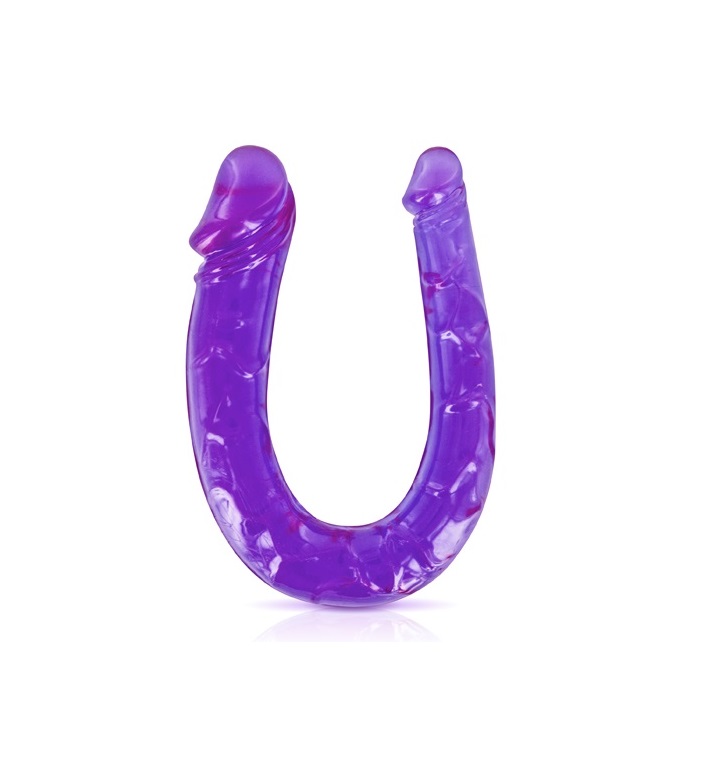 DILDO DOBLE LILA 29 CM