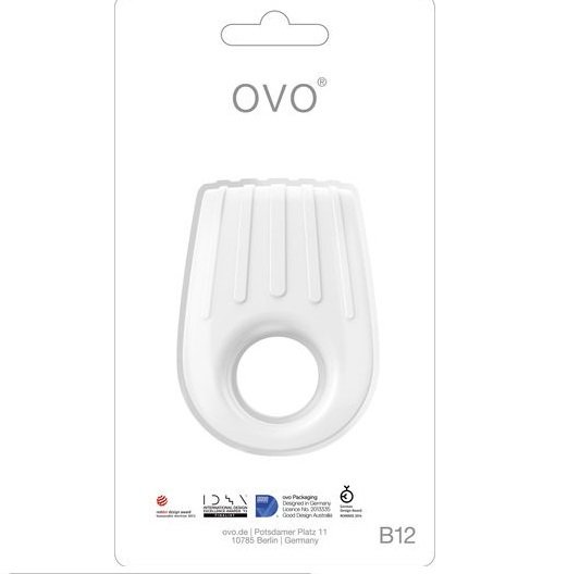 ANILLO VIBRADOR OVO B12 BLANCO