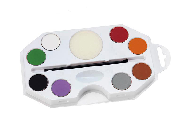 Paleta maquillaje al agua 8 colores