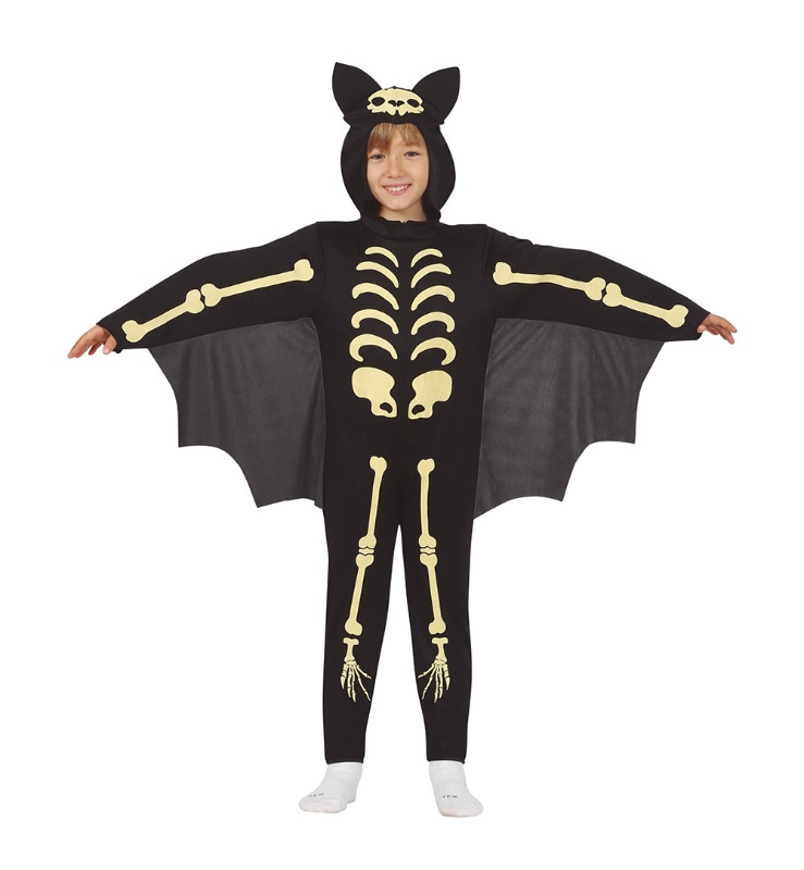 Disfraz murciélago esqueleto infantil