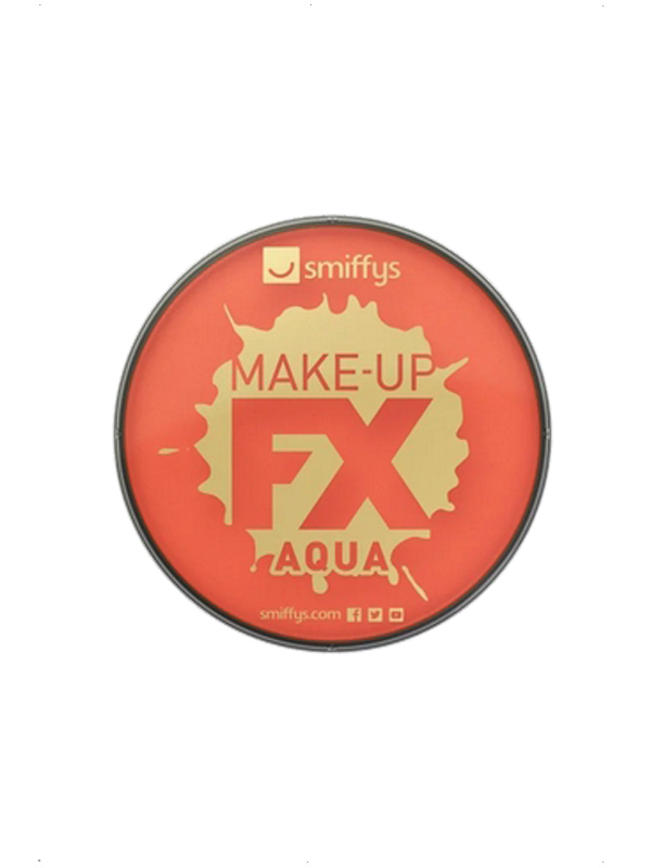 Maquillaje al agua naranja