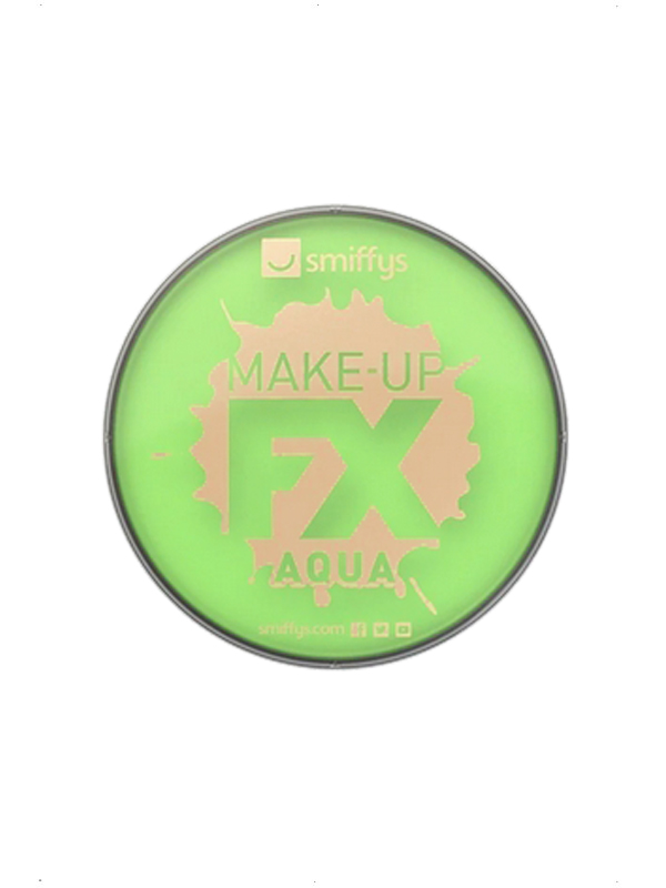 Maquillaje al agua verde lima