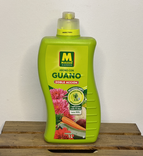 Abono con guano. Doble acción