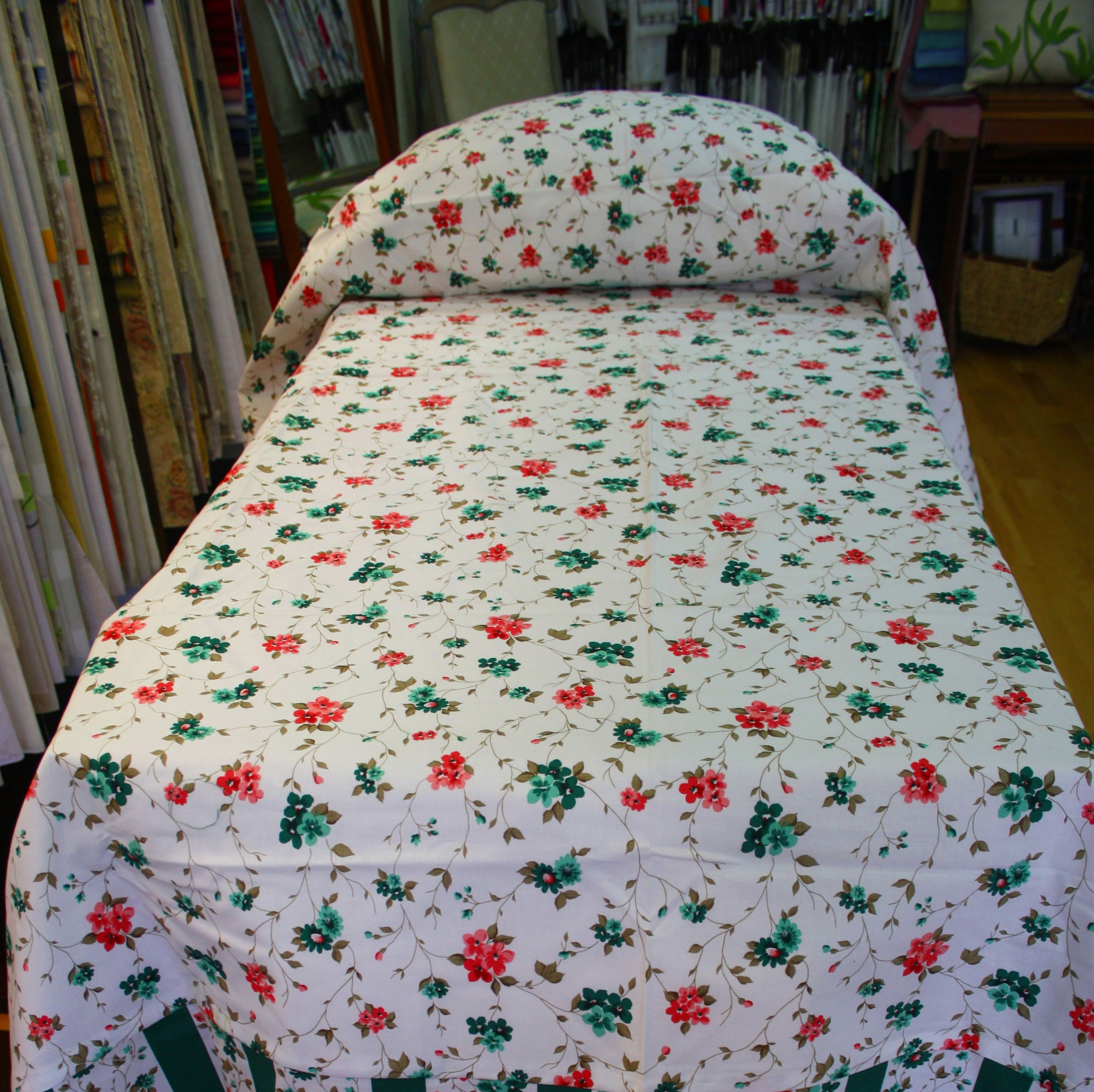 Funda nórdica flores cama de 90 cm + funda de almohada